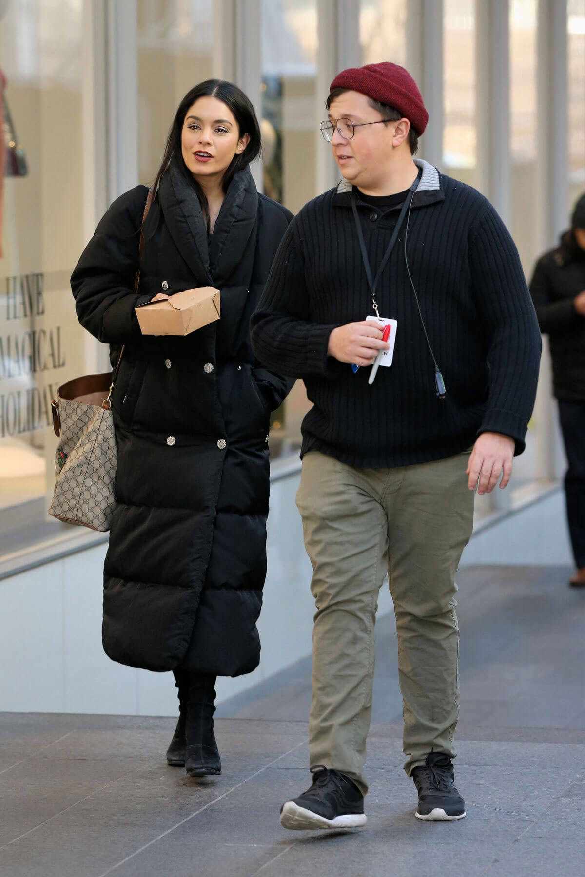 Vanessa Hudgens Stills on the Set of Second Act at World Trade Center in New York