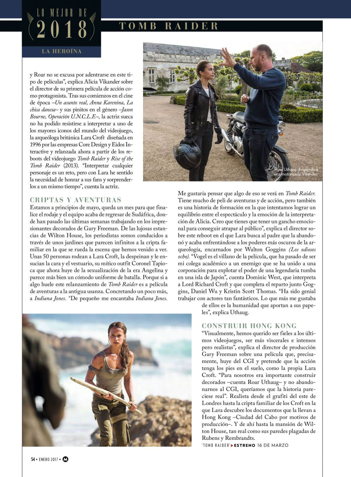 Alicia Vikander Stills in Cinemania Magazine,January 2018