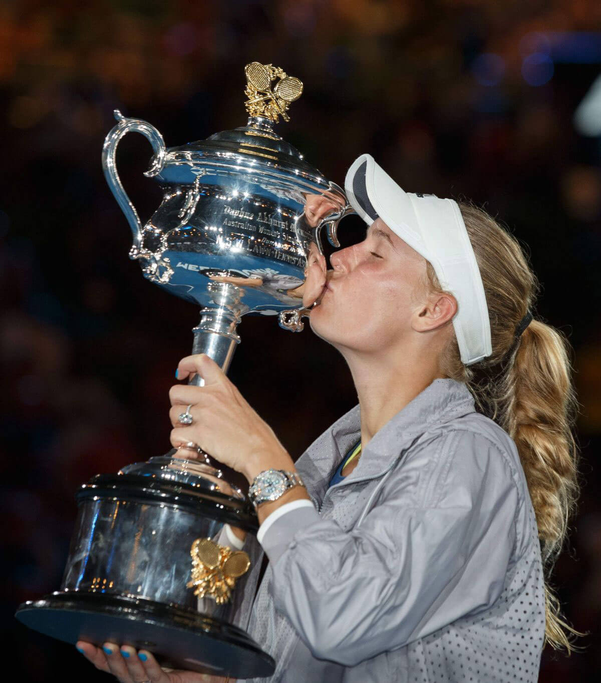 Caroline Wozniacki Stills at Australian Open Tennis Tournament Final in Melbourne 2018/01/27