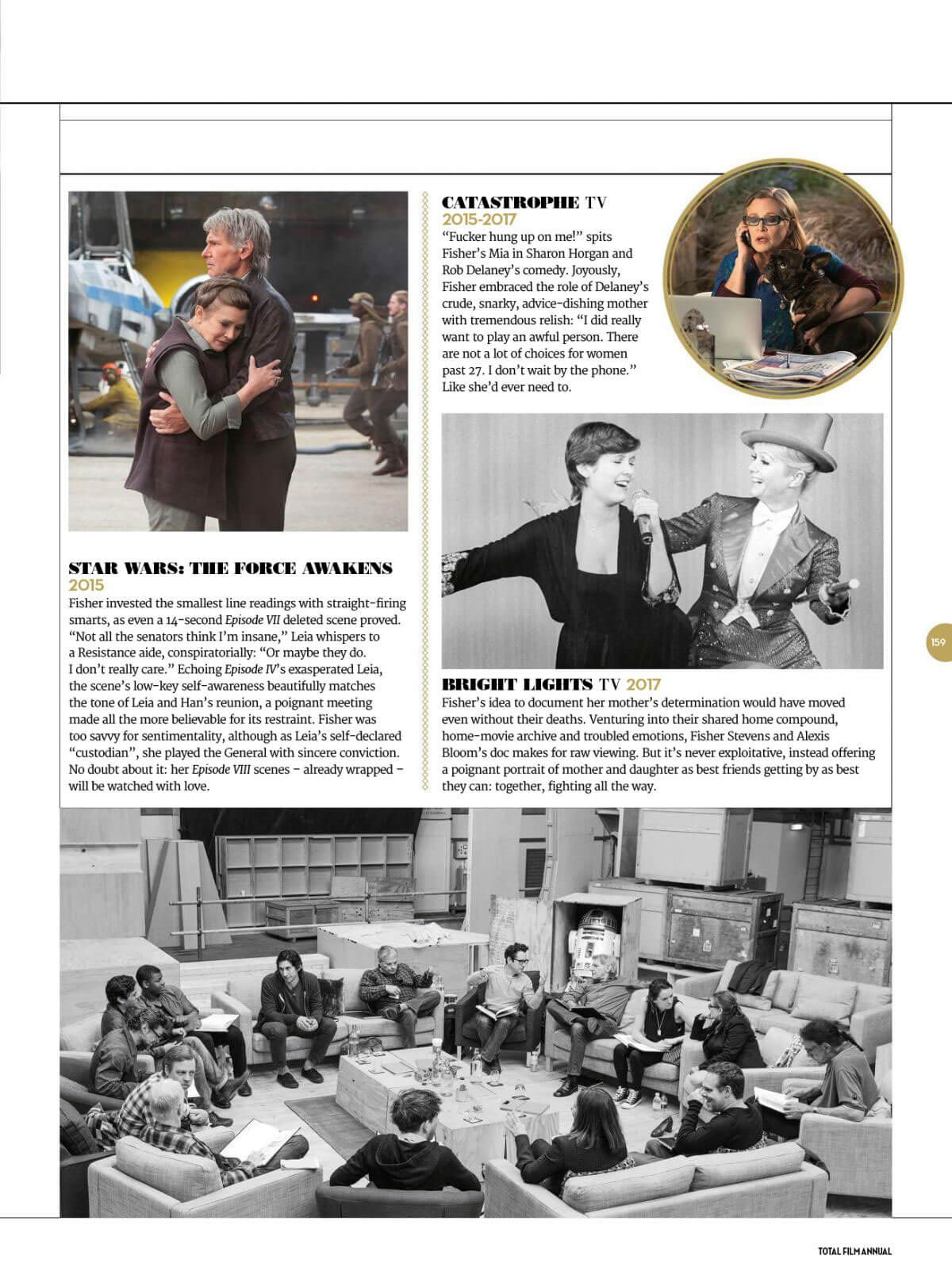 Carrie Fisher Stills in Total Film Magazine, Annual 2018 Photos