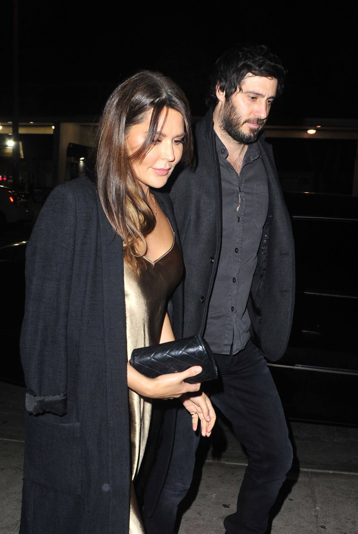 Danielle Bux and Nate Greenwald Stills Out for Dinner at Delilah in Los Angeles 2018/01/12