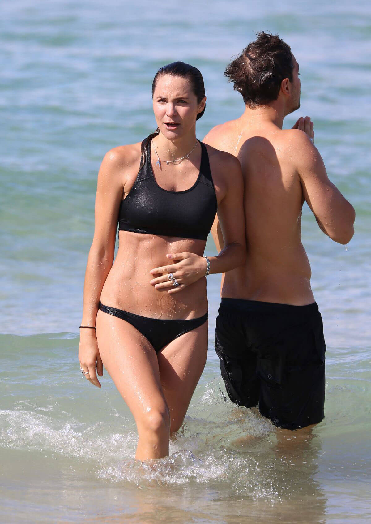 Laura Byrne Stills in Bikini on the Bondi Beach in Sydney 2017/12/12