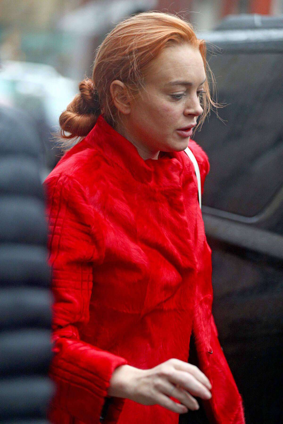 Lindsay Lohan Stills Out and About in New York 2018/01/12