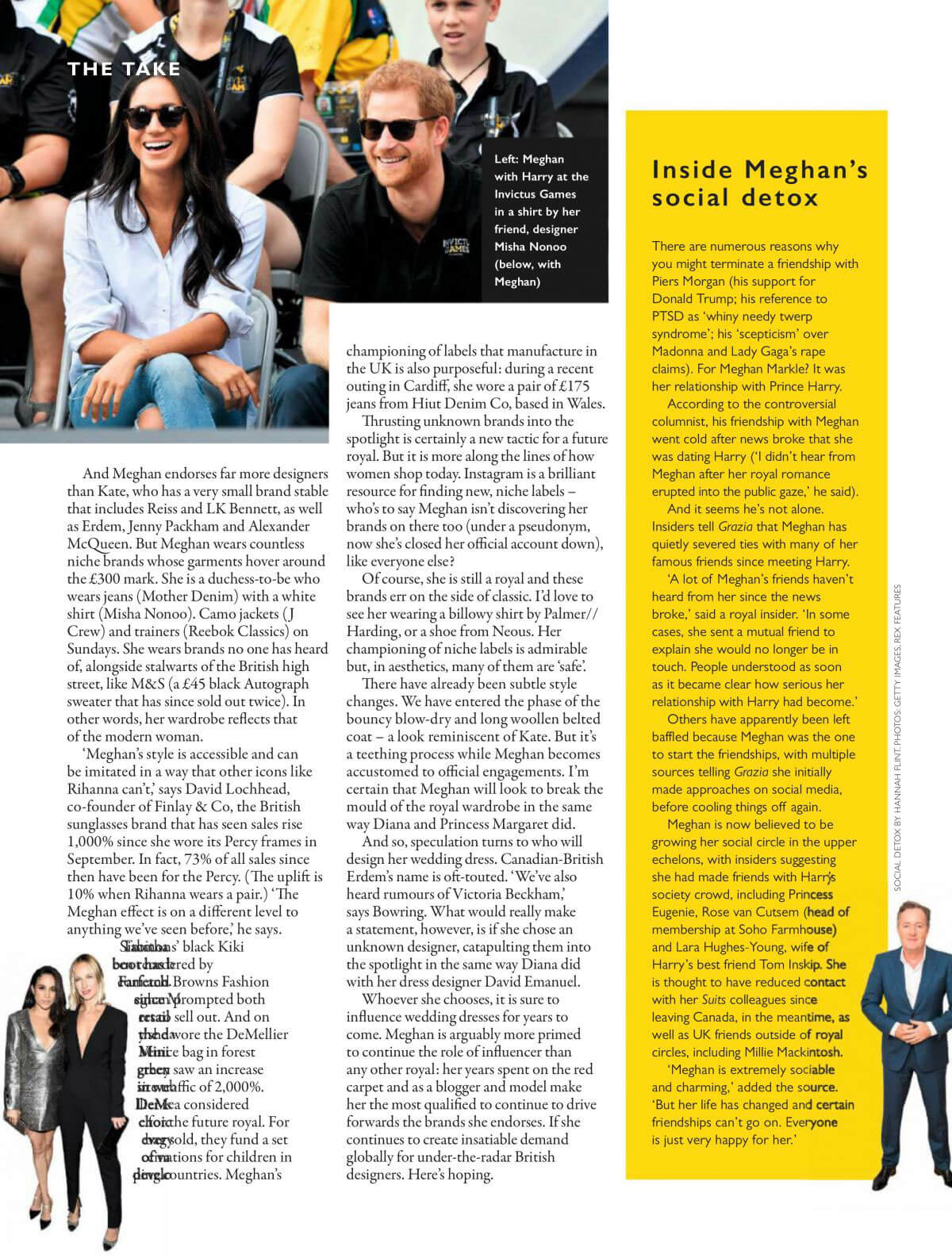 Meghan Markle Stills in Grazia Magazine, UK February 2018 Issue