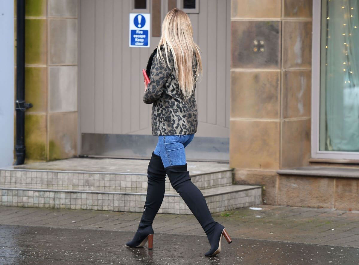 Michaella McCollum Stills at Monet Hair Salon in Belfast 2017/12/30