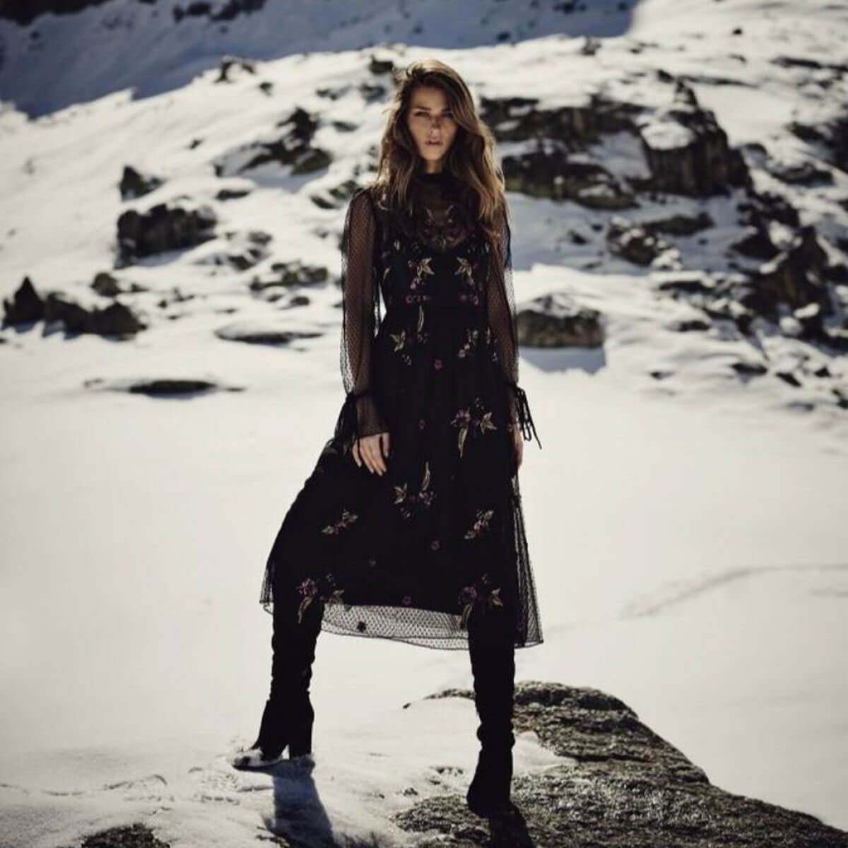 Regitze Christensen Poses for Monsoon, Winter 2017/18 Collection Photos
