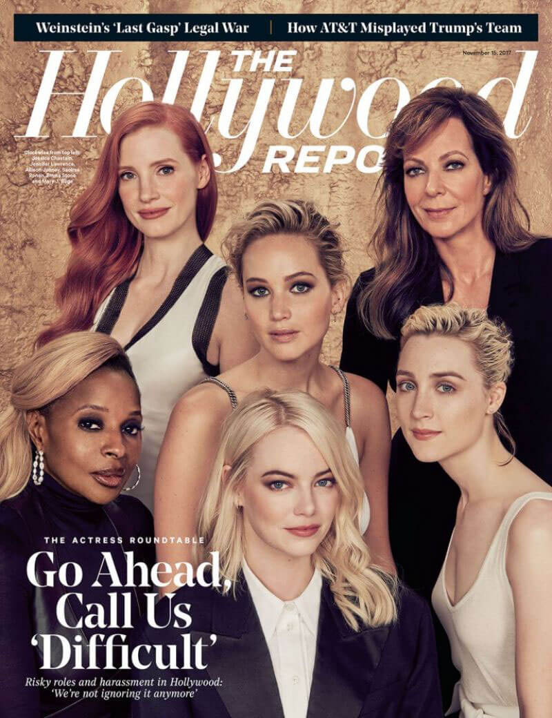 Saoirse Ronan Stills in The Hollywood Reporter Roundtable, November Issue 2017
