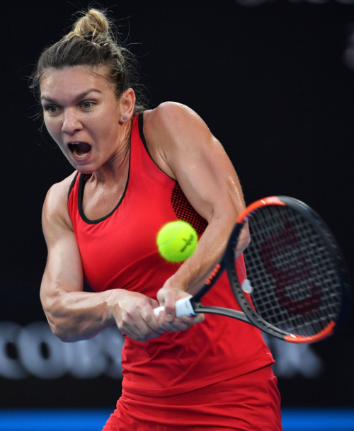 Simona Halep Stills at Australian Open Tennis Tournament Final in Melbourne 2018/01/27 15