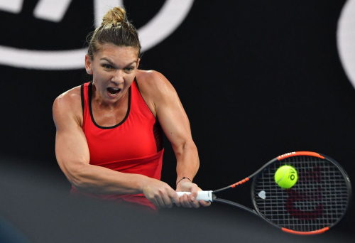 Simona Halep Stills at Australian Open Tennis Tournament Final in Melbourne 2018/01/27 21