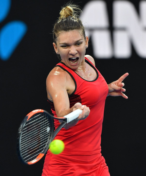 Simona Halep Stills at Australian Open Tennis Tournament Final in Melbourne 2018/01/27 2