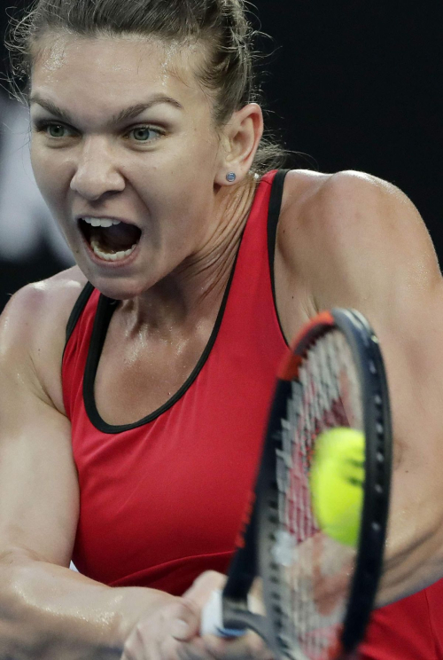 Simona Halep Stills at Australian Open Tennis Tournament Final in Melbourne 2018/01/27 6