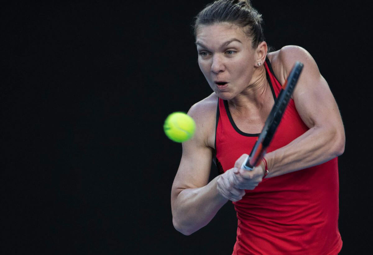 Simona Halep Stills at Australian Open Tennis Tournament in Melbourne 2018/01/18