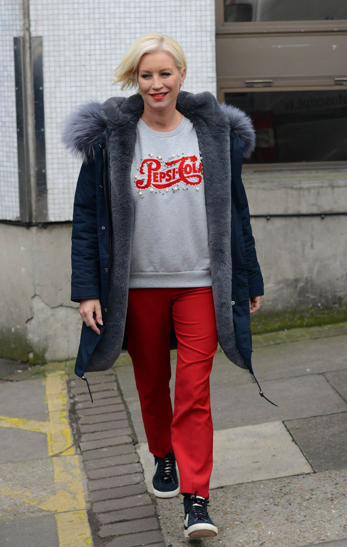 Denise van Outen Stills Leaves ITV Studios in London 2018/02/23