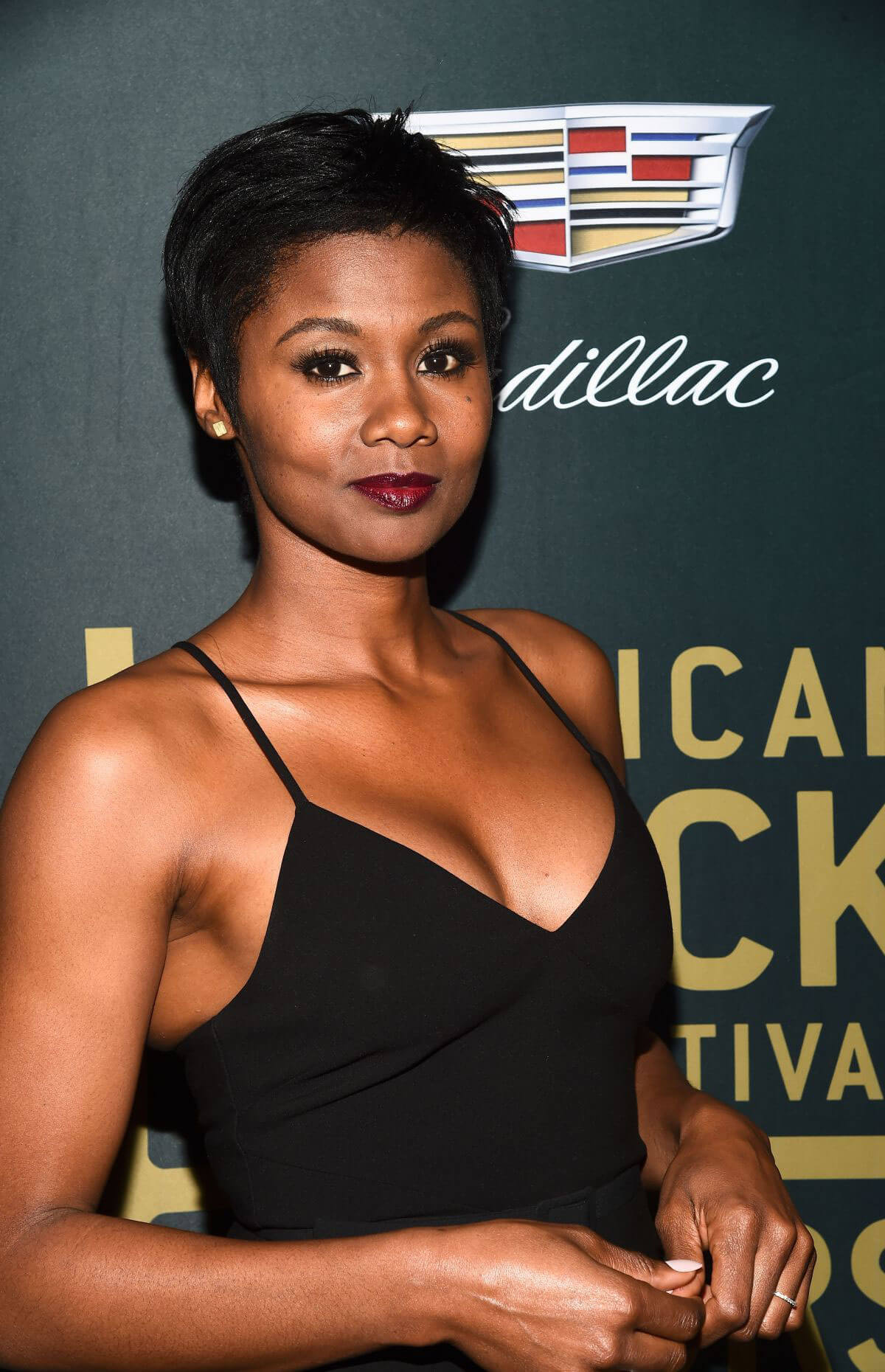 Emayatzy Corinealdi Stills at American Black Film Festival in Los Angeles 2018/02/25