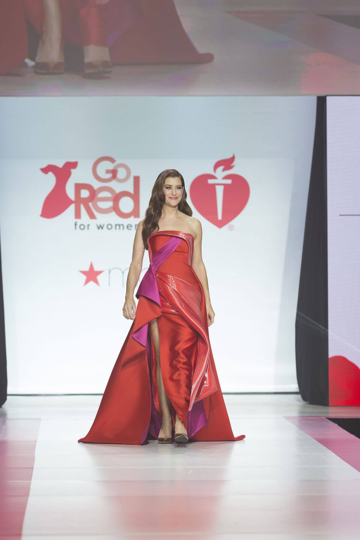 Kate Walsh Stills in Gown by Galia Lahav at Red Dress 2018 Collection Fashion Show in New York 2018/02/08