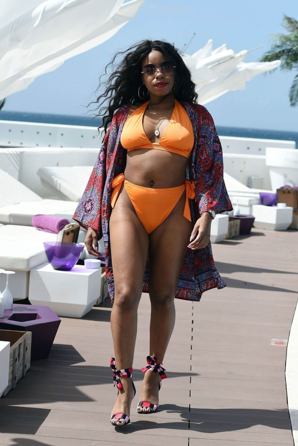 London Hughes Stills in Bikini at a Pool Party in Cape Verde 2018/02/01