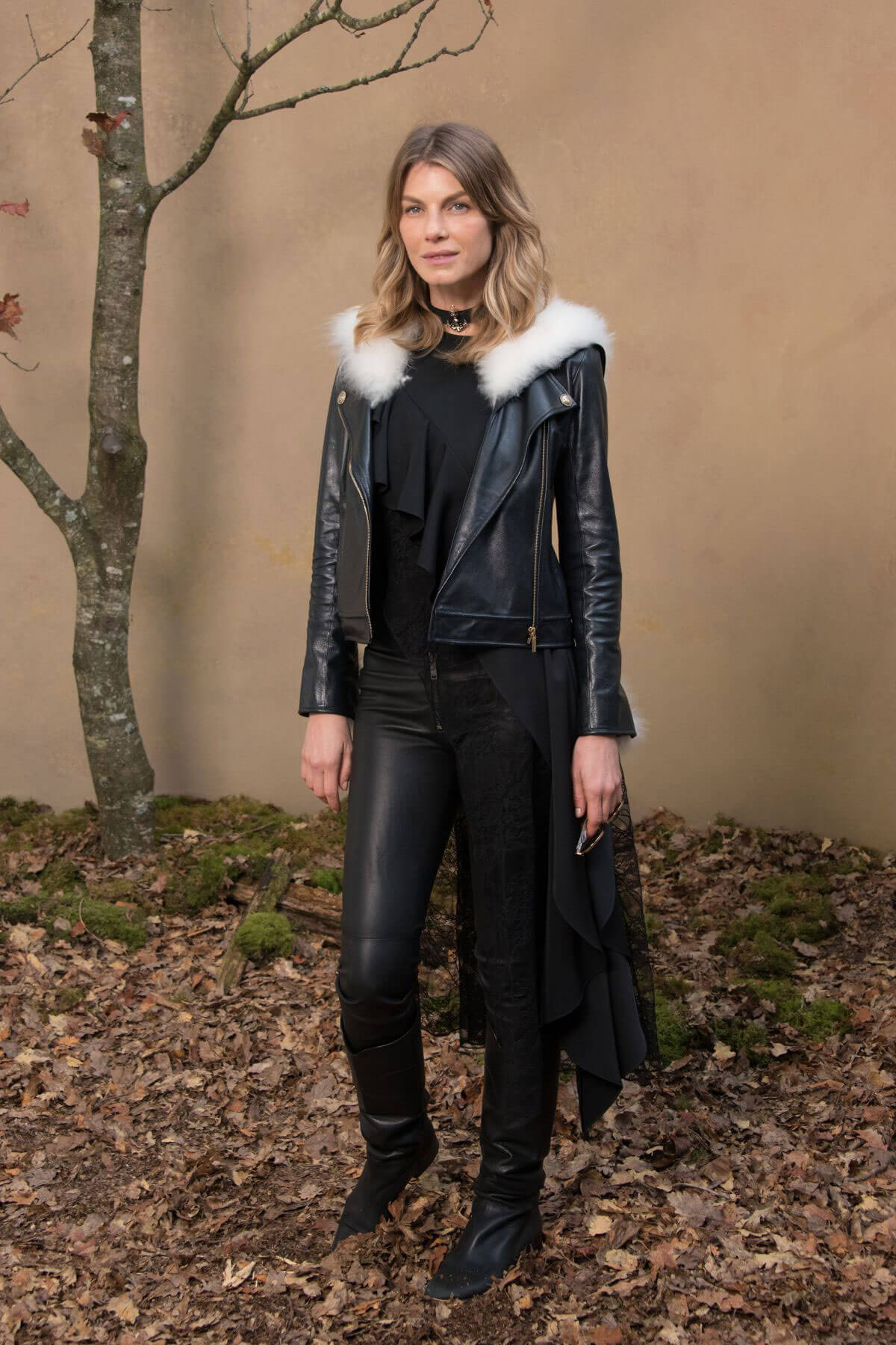 Angela Lindvall Stills at Chanel Forest Runway Show in Paris 2018/03/06