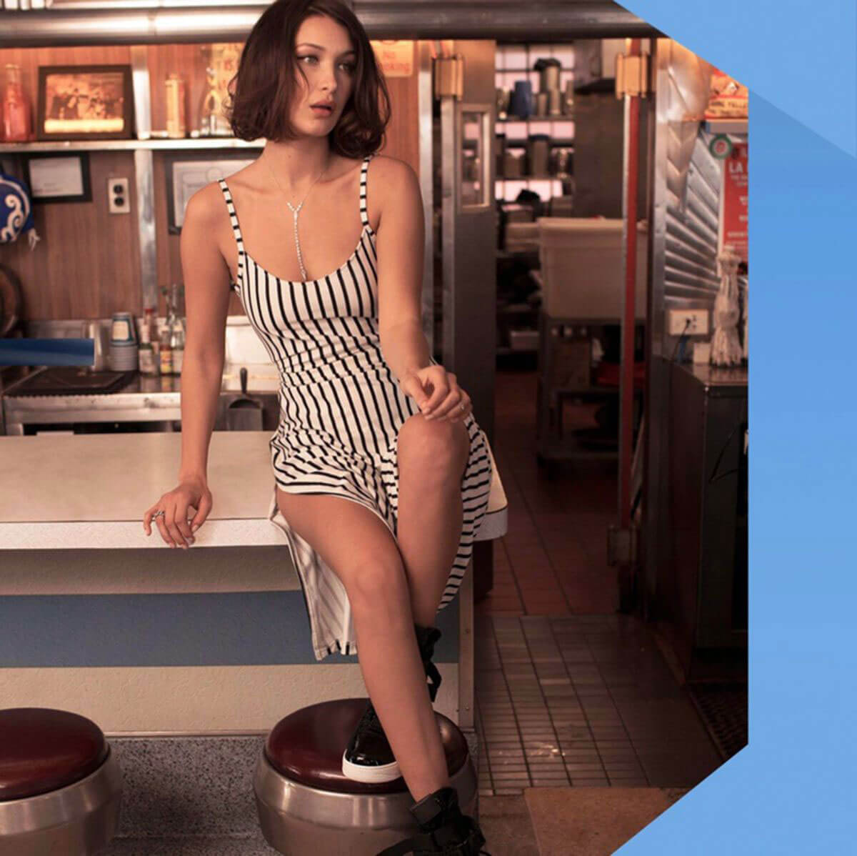 Bella Hadid Poses for Penshoppe Spring/Summer 2018 Campaign Photos