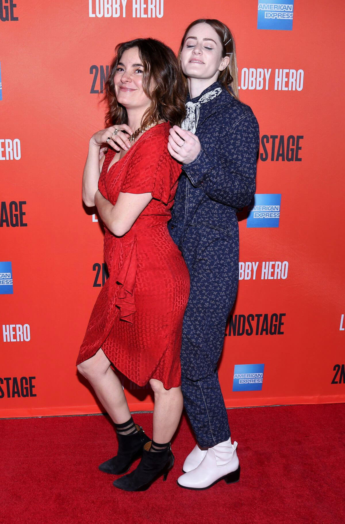Kayla Foster and Jamie Neumann Stills at Lobby Hero Broadway Opening Night in New York 2018/03/26