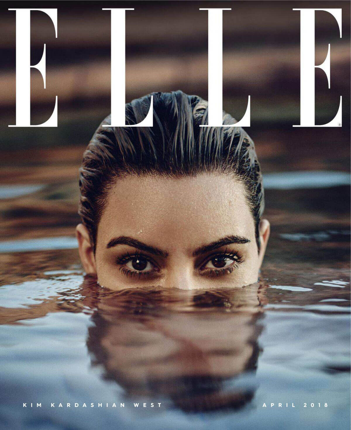 Kim Kardashian Stills in Elle Magazine, April 2018 Issue
