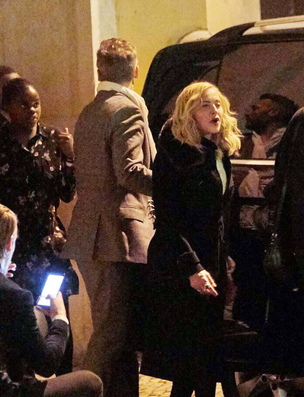 Madonna Stills Arrives Giancarlo Giammetti Birthday Party in Lisbon 2018/02/04