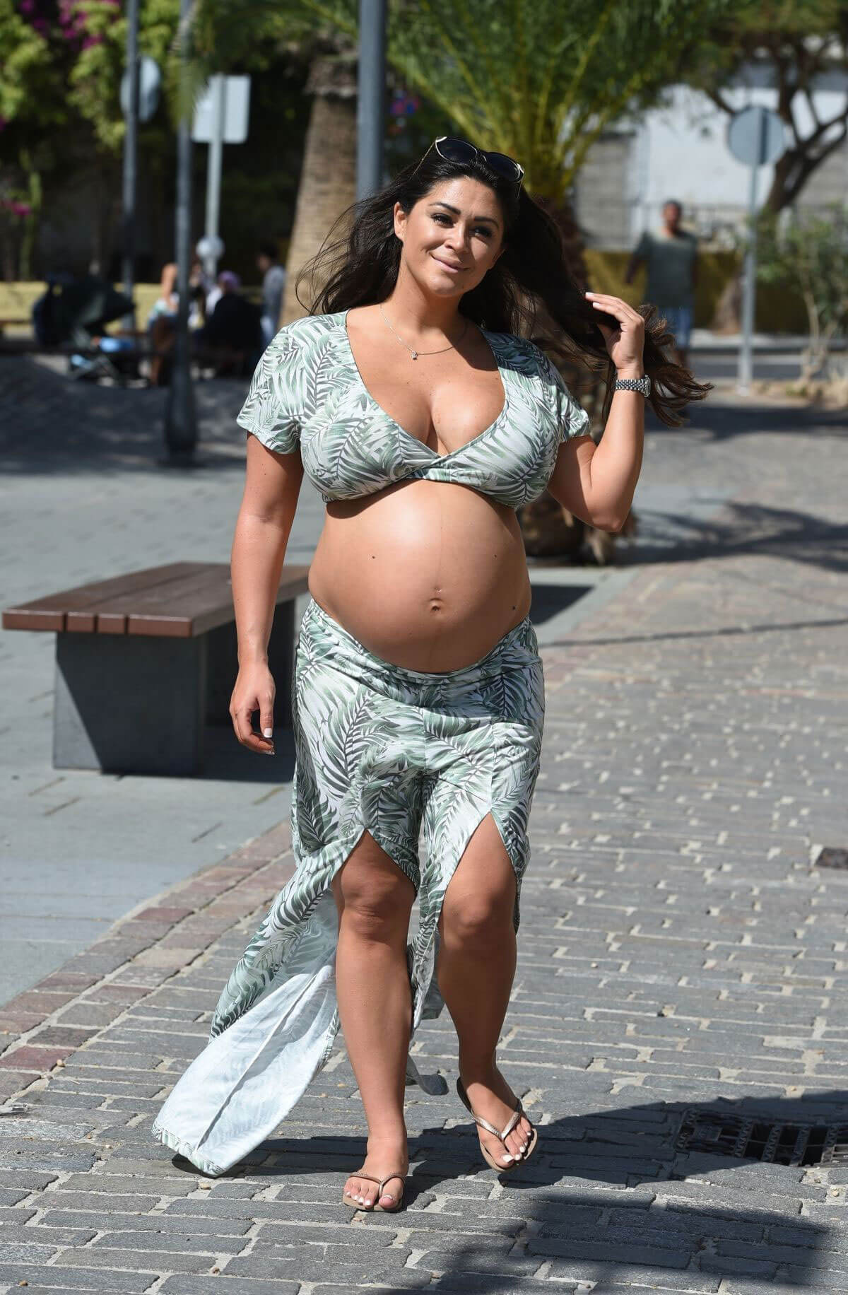 Pregnant Casey Batchelor Stills Out in Tenerife 2018/03/16