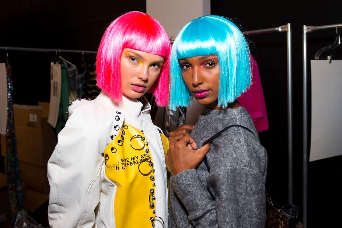 Romee Strijd Stills on the Backstage of Jeremy Scott Fashion Show in New York 2018/02/08