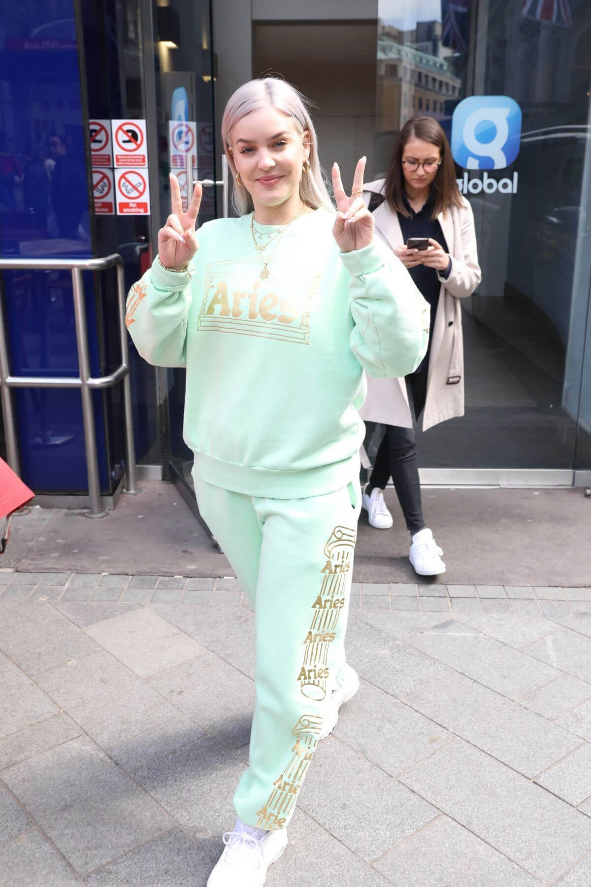 Anne-Marie Stills in Sweatsuit Out in London 2018/04/25