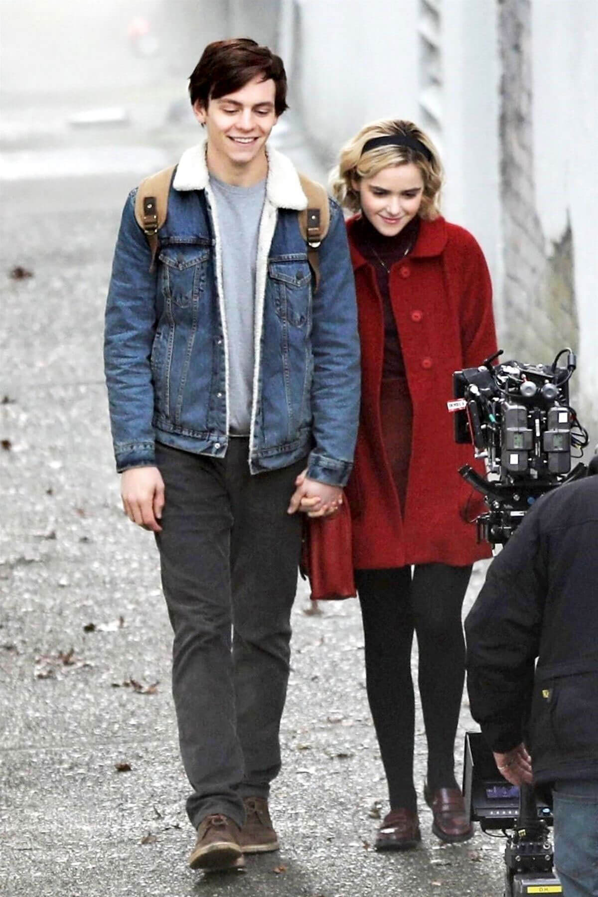 Kiernan Shipka Stills on the Set of The Chilling Adventures of Sabrina in Vancouver 2018/04/04