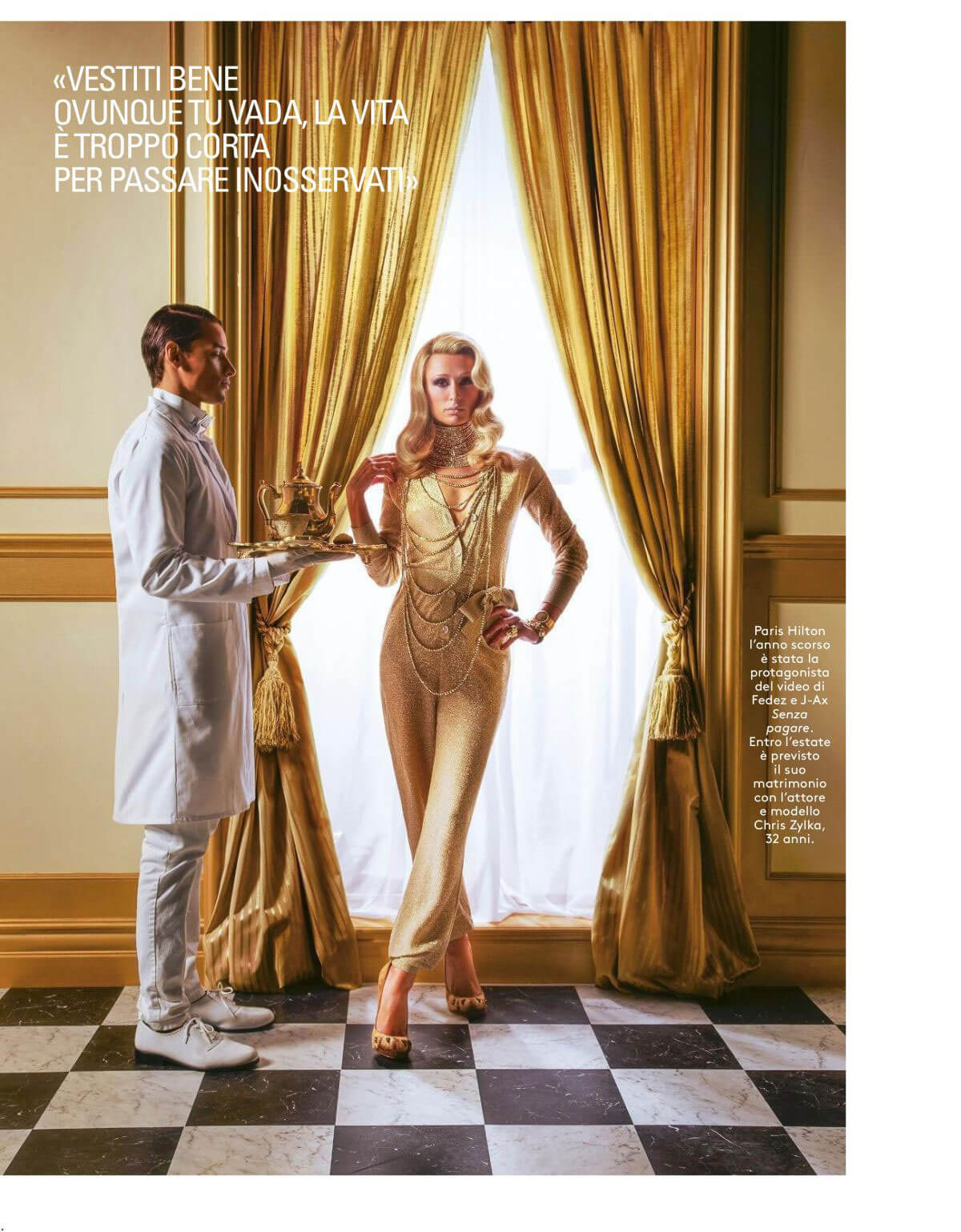 Paris Hilton Stills in Grazia Magazine, April 2018 Issue