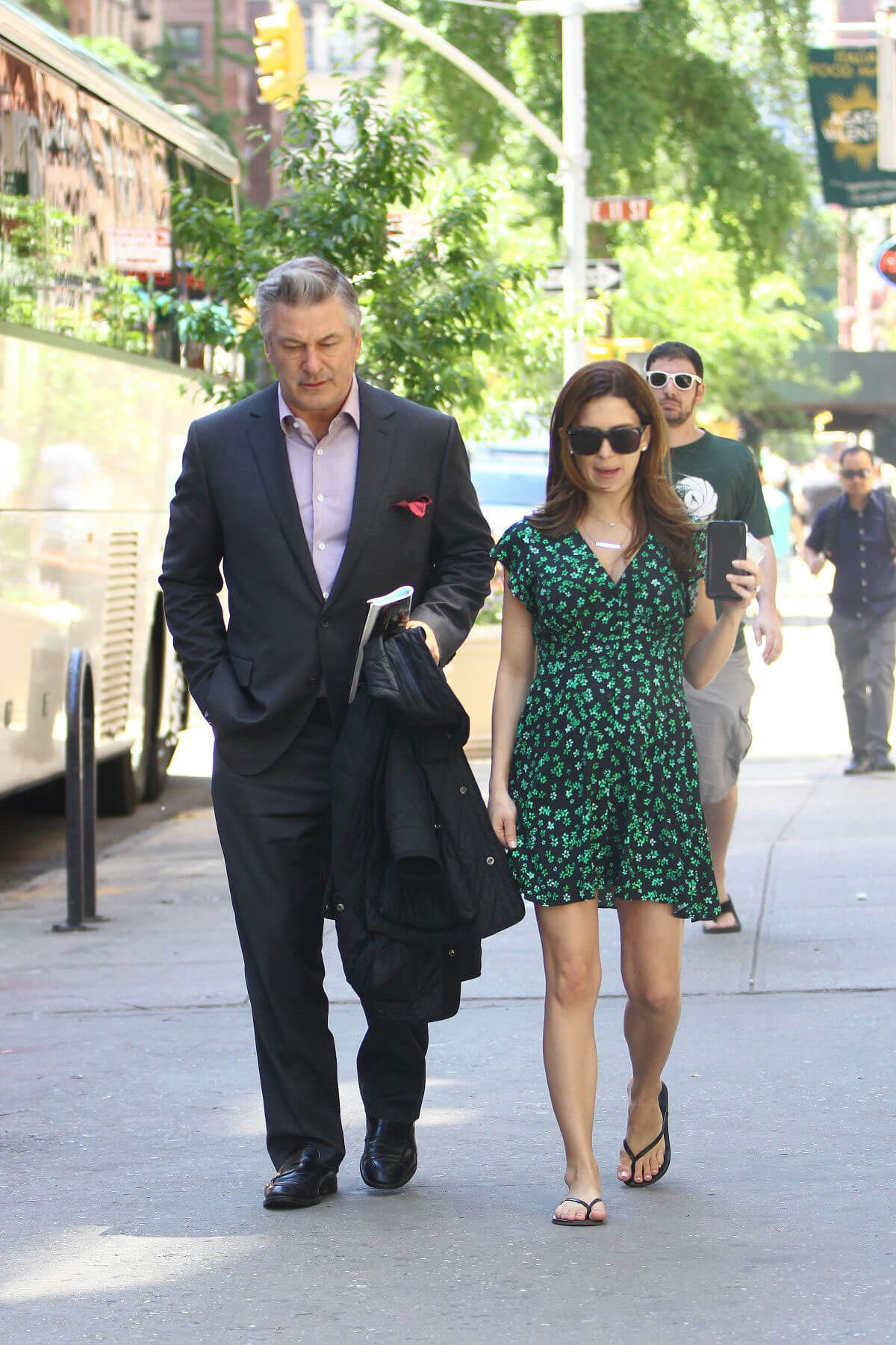 Hilaria and Alec Baldwin Out and About in New York 2018/05/24
