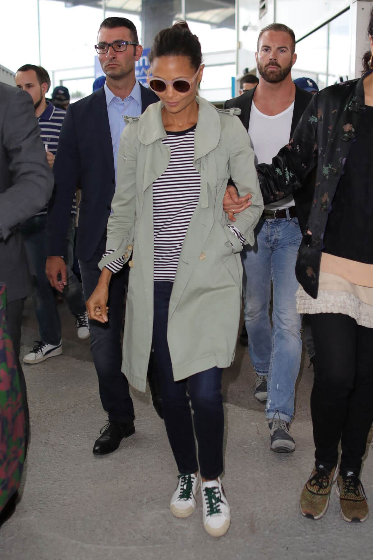 Thandie Newton Stills Arrives at Nice Airport 2018/05/14