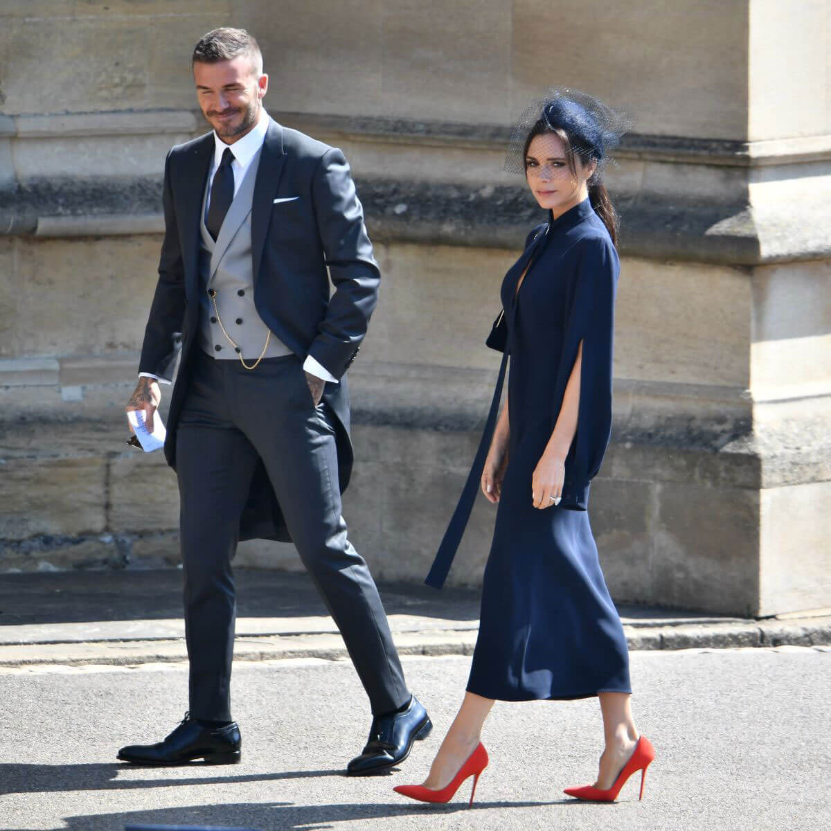 Victoria and David Beckham Stills at Royal Wedding at Windsor Castle 2018/05/19