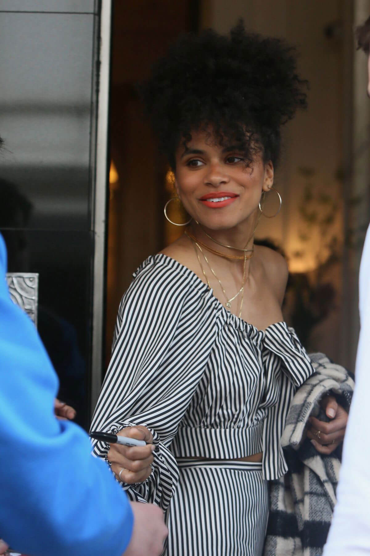 Zazie Beetz Stills Arrives at Claridges Hotel in London 2018/05/10