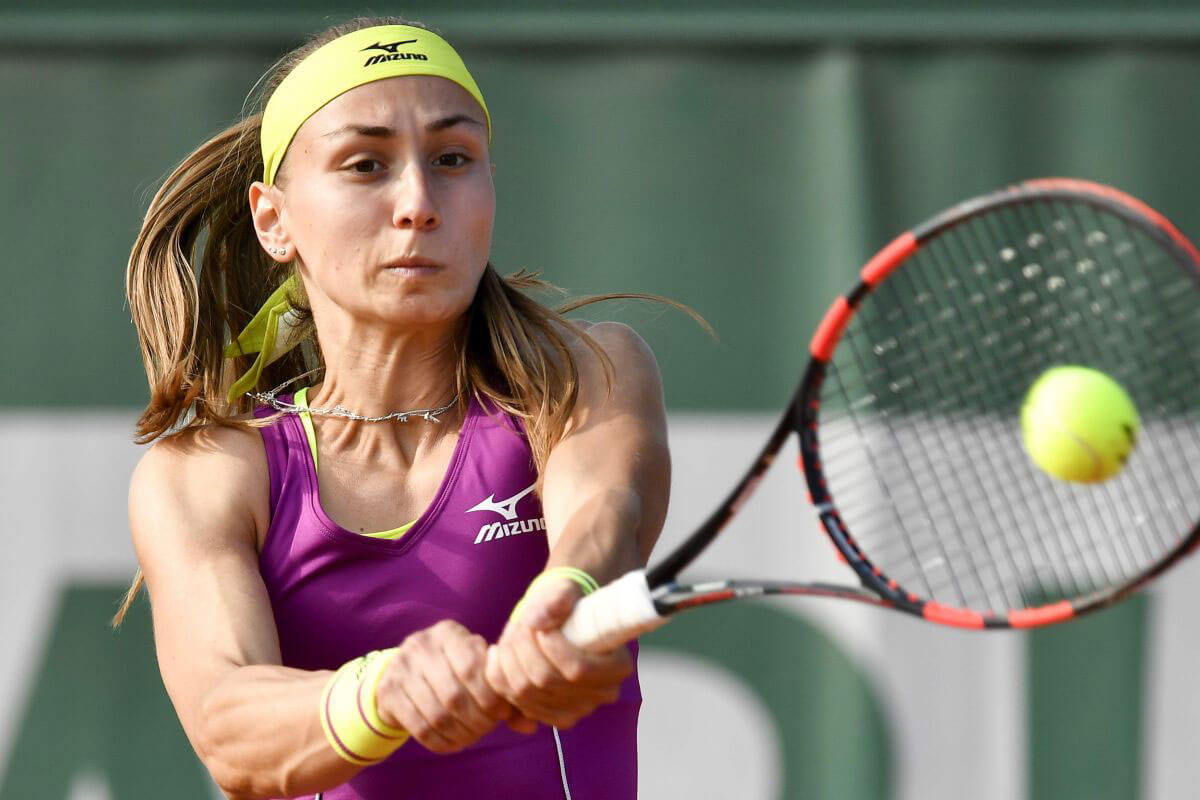 Aleksandra Krunic at French Open Tennis Tournament in Paris 2018/05/29