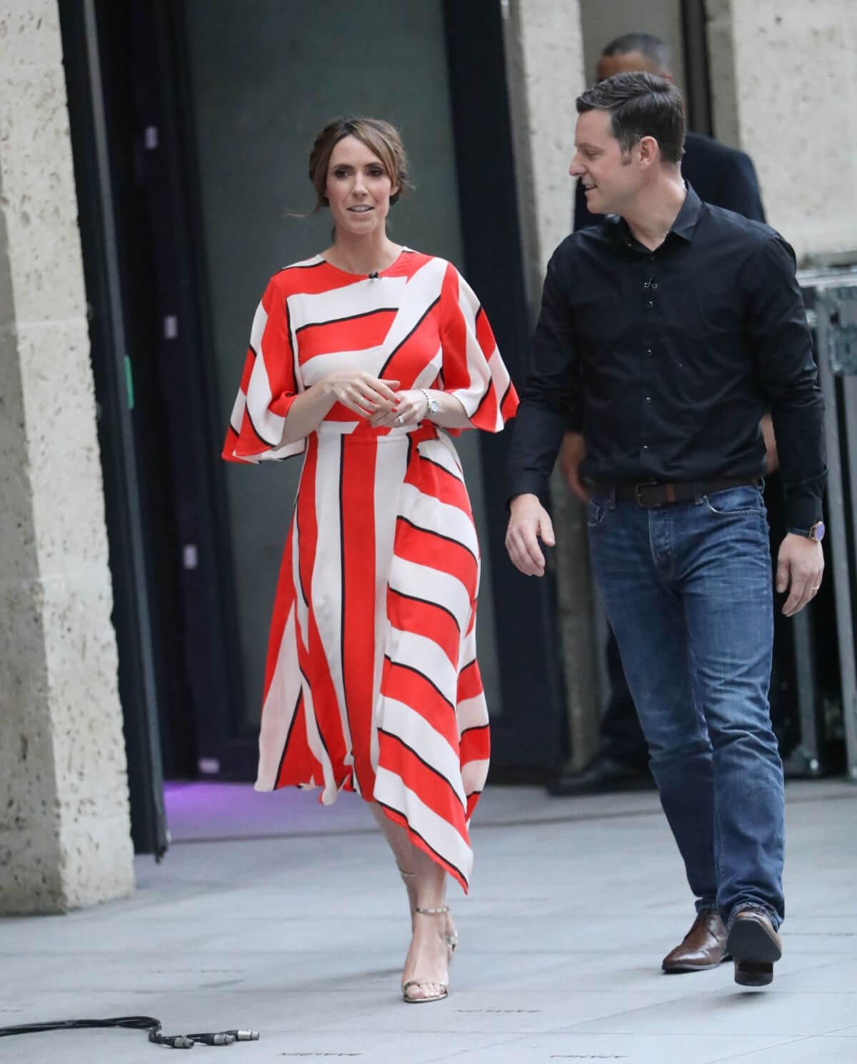 Alex Jones at The One Show in London 2018/06/06