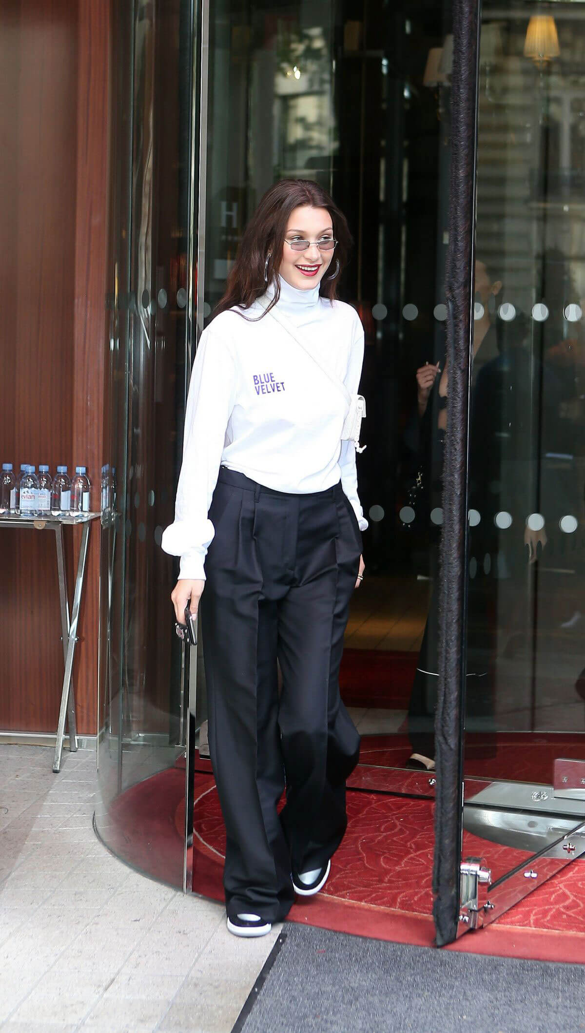 Bella Hadid Leaves Her Hotel in Paris 2018/06/22