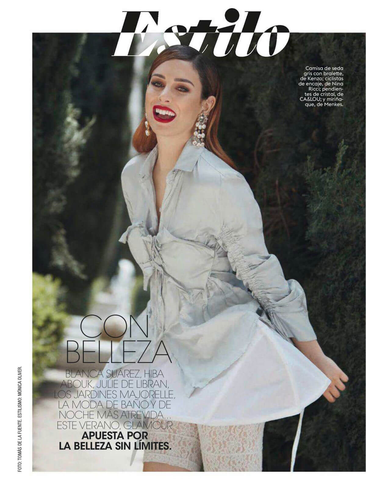 Blanca Suarez for Glamour Spain July 2018 Issue