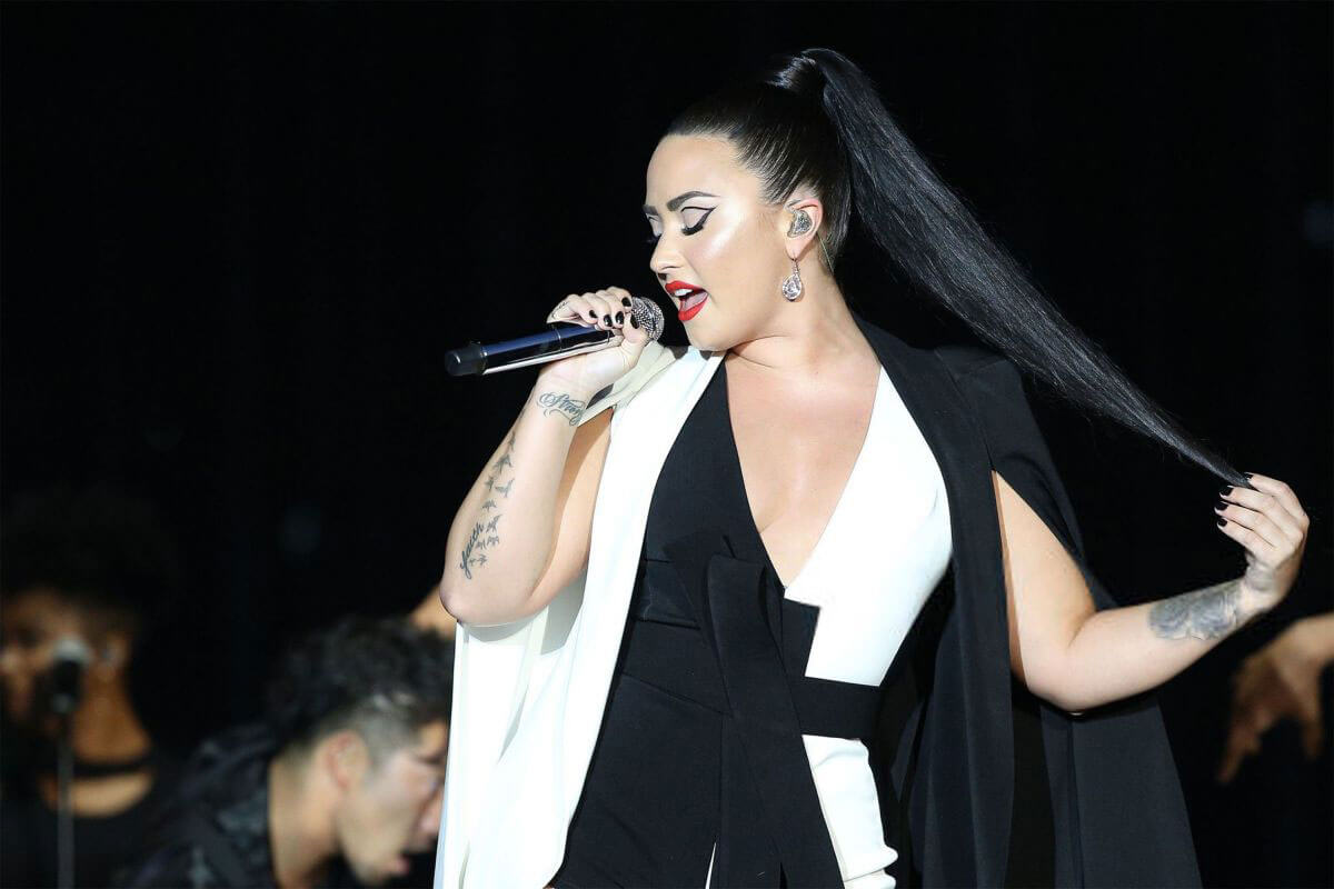 Demi Lovato Performs at Rock in Rio Lisboa Music Festival Bela Vista Park in Lisbon 2018/06/24