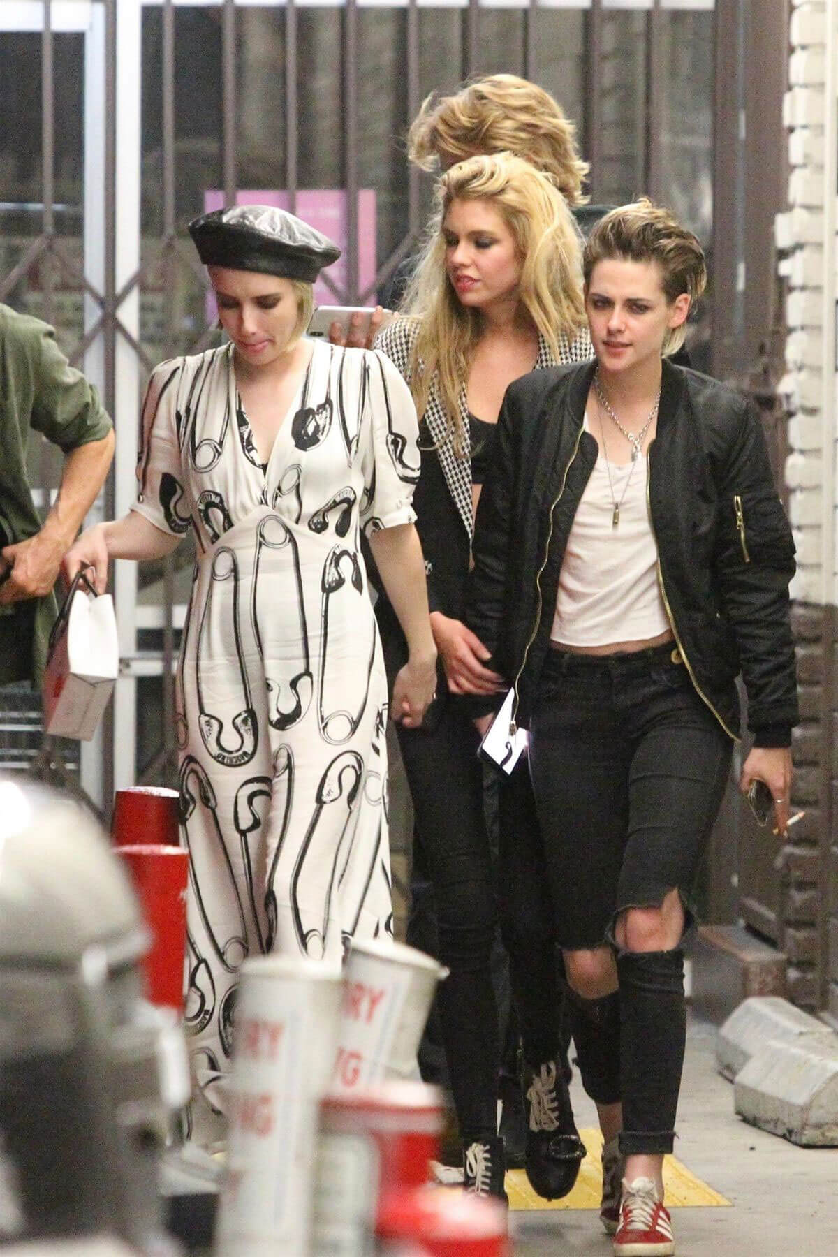 Emma Roberts, Kristen Stewart and Stella Maxwell Night Out in Hollywood 2018/06/09
