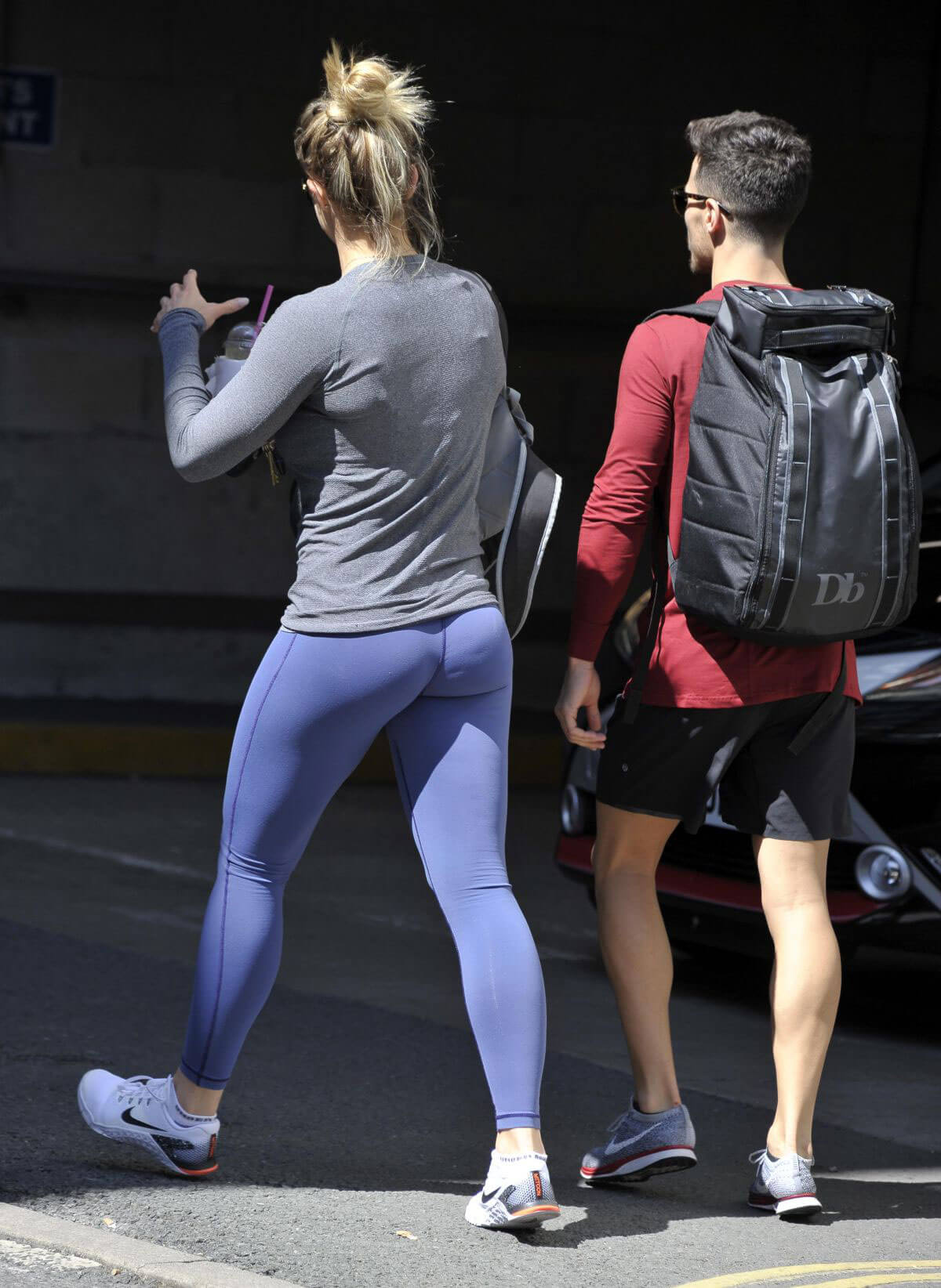Gemma Atkinson and Gorka Marquez Leaves a Gym in Manchester 2018/06/07