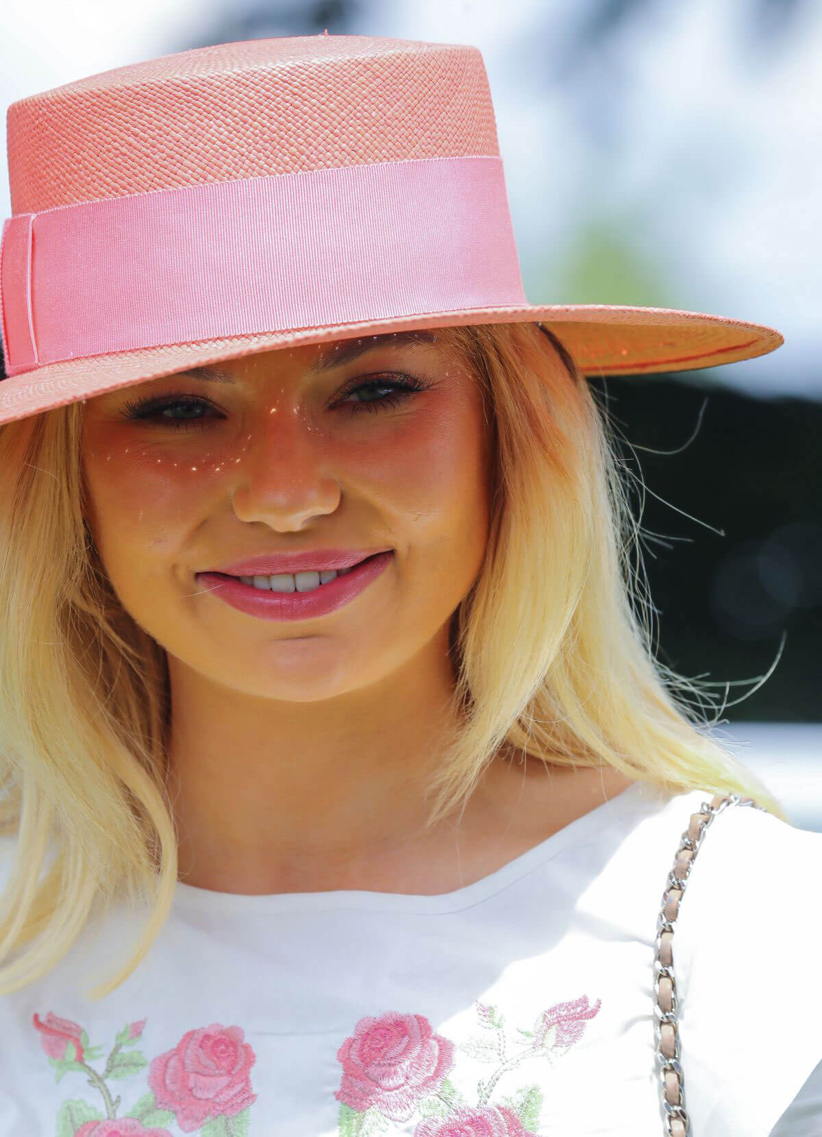Georgia Toffolo at Investec Derby Festival Ladies Day at Epsom Racecourse 2018/06/01
