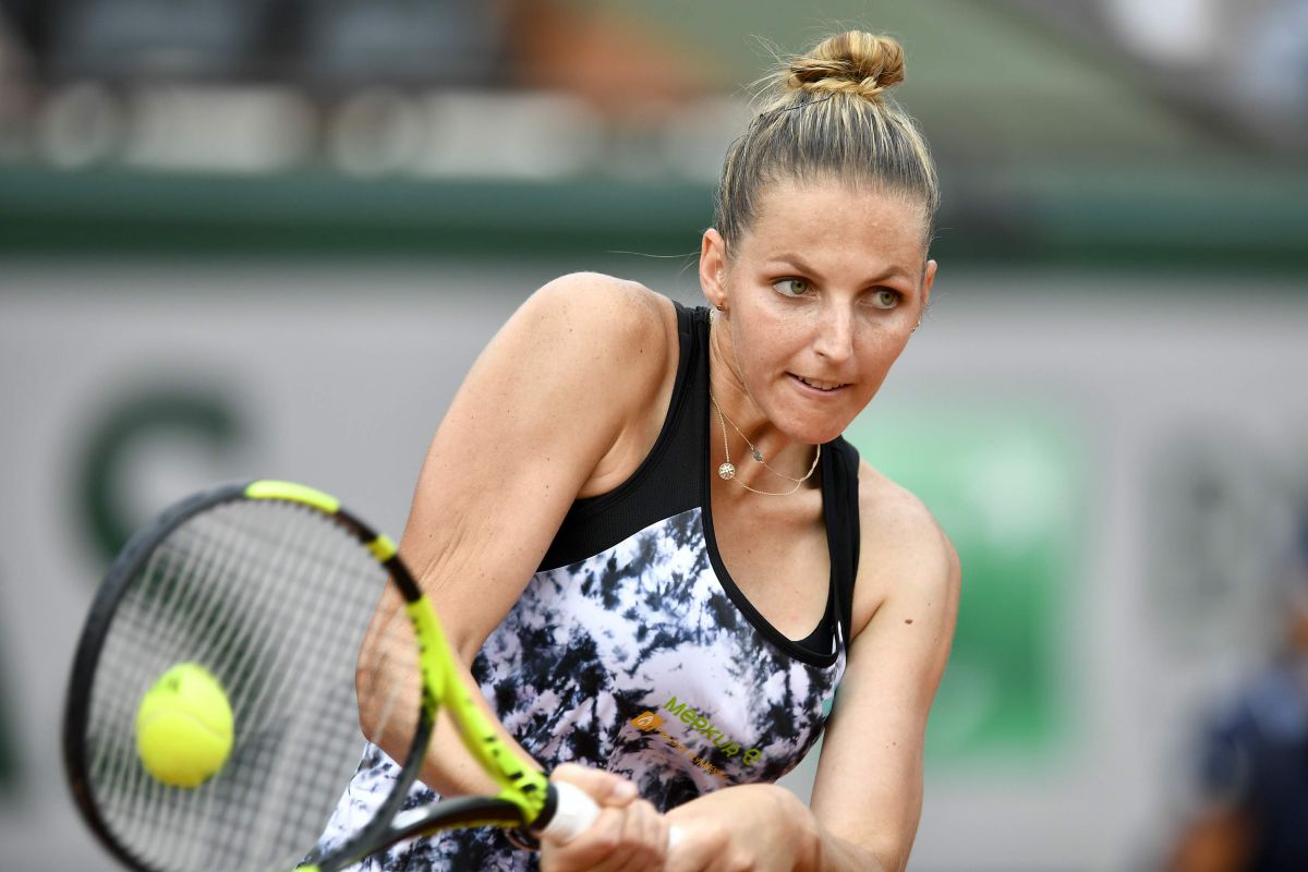 Karolina Pliskova at French Open Tennis Tournament in Paris 2018/05/29