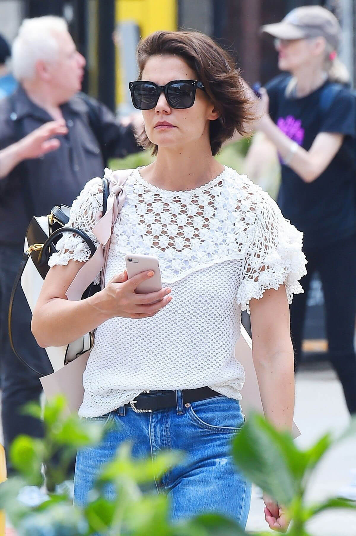Katie Holmes in Jeans Out in New York 2018/06/08