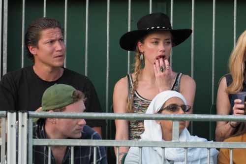 Amber Heard and Vito Schnabel at Wimbledon Tennis Championships in London 2018/07/07 1