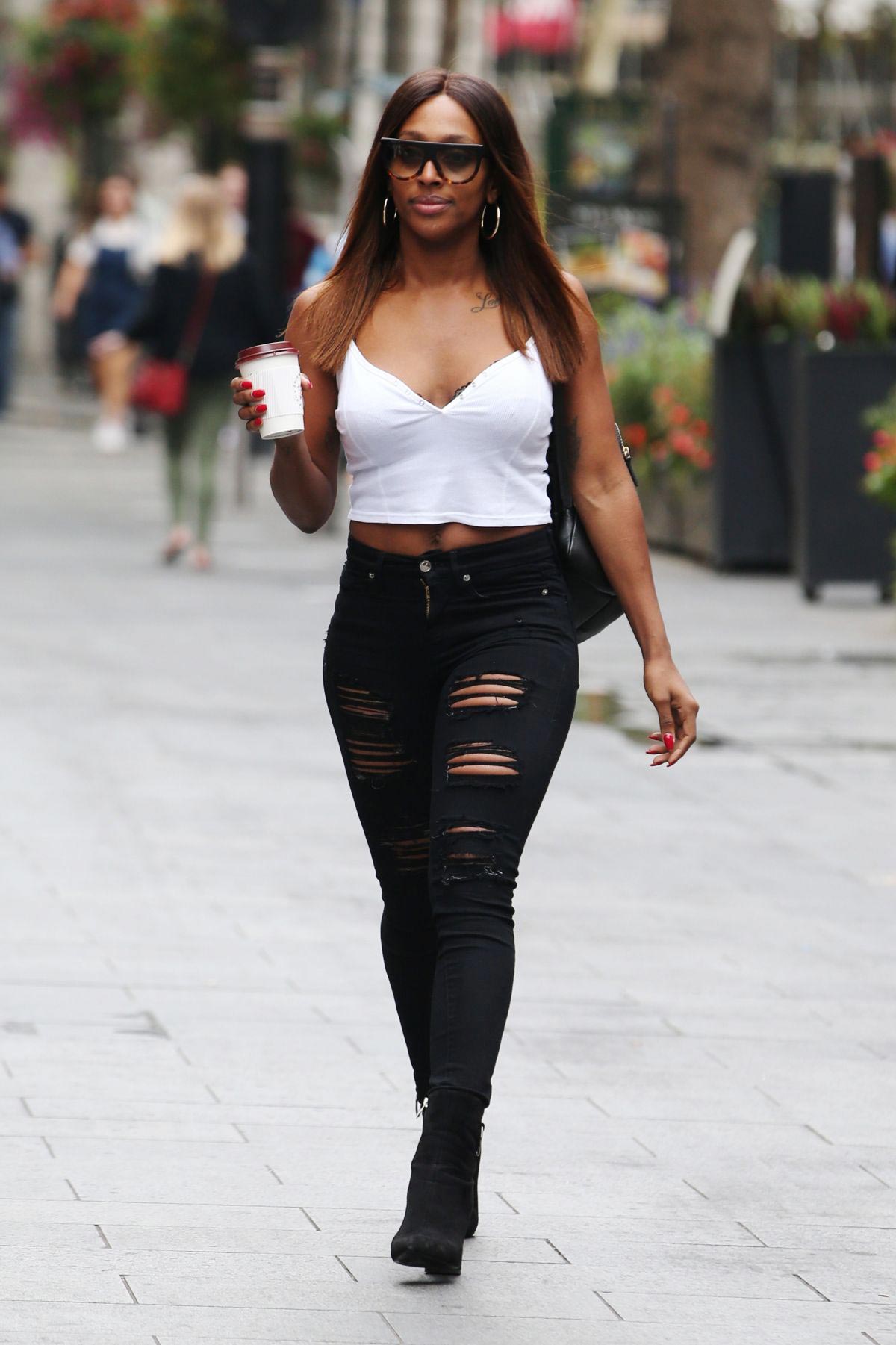 Alexandra Burke Out and About in London 2018/08/22
