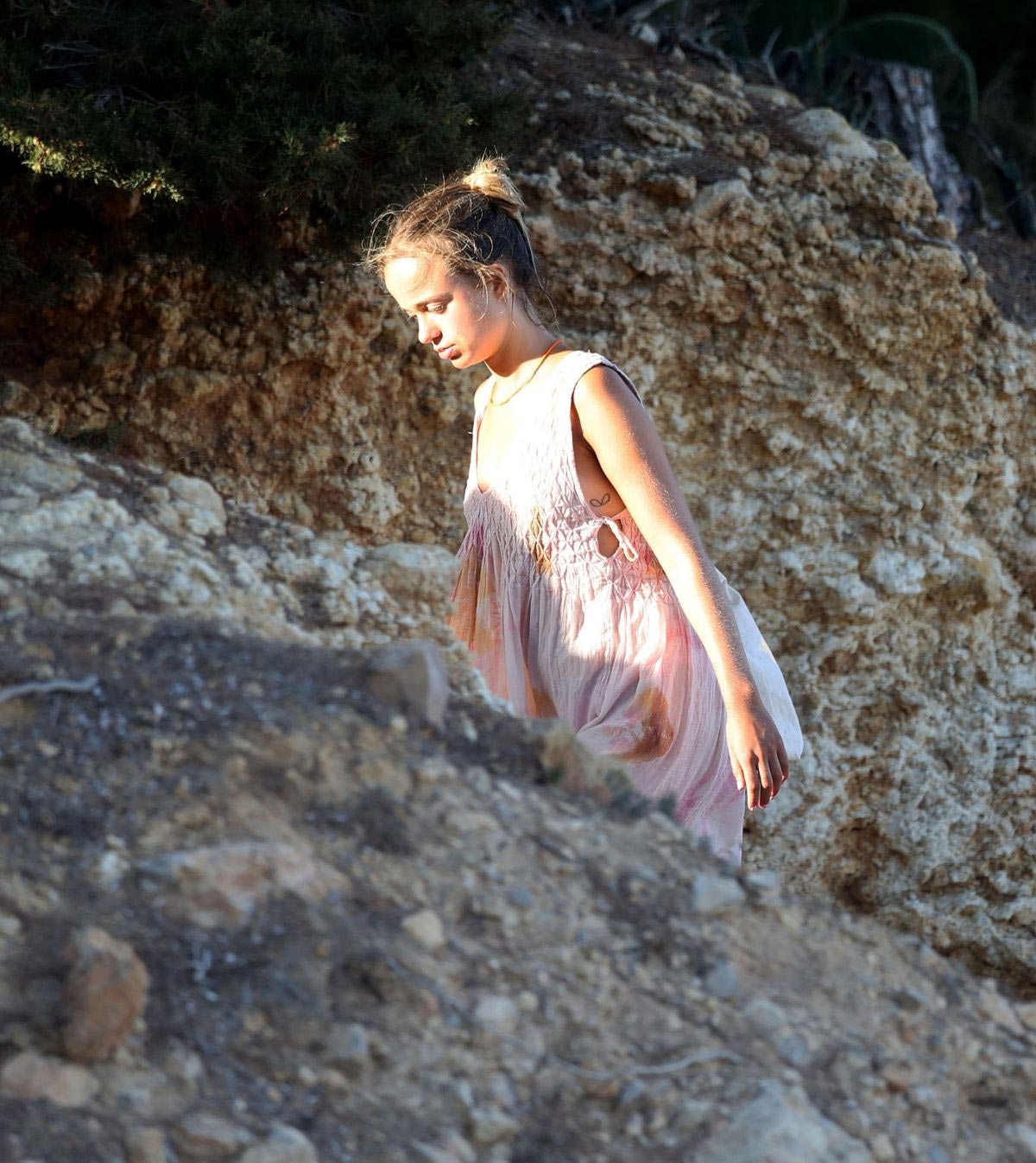 Amelia Windsor on the Beach in Ibiza 2018/08/01