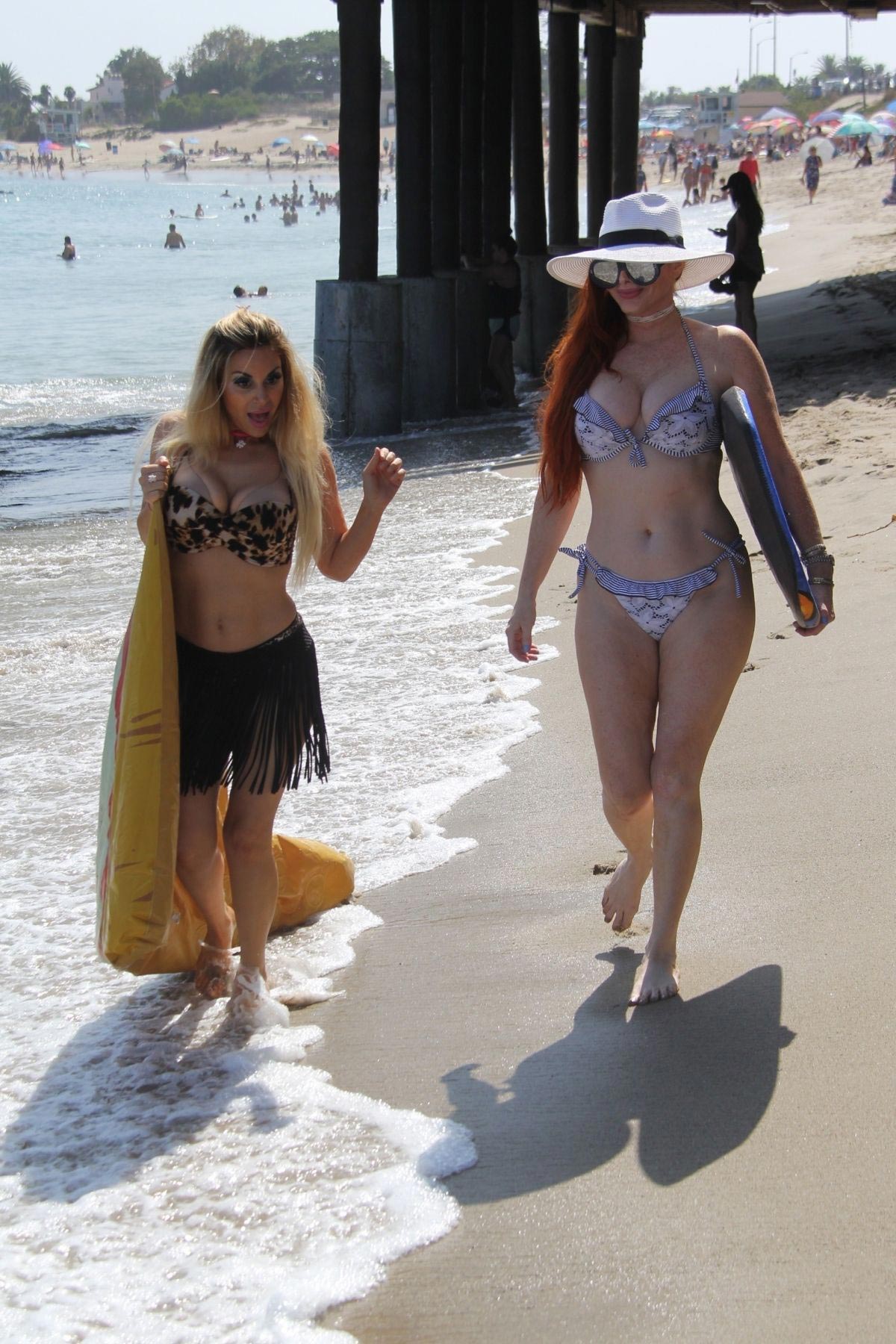 Phoebe Price and Marcela Iglesias in Bikinis at a Beach in Malibu 2018/08/19