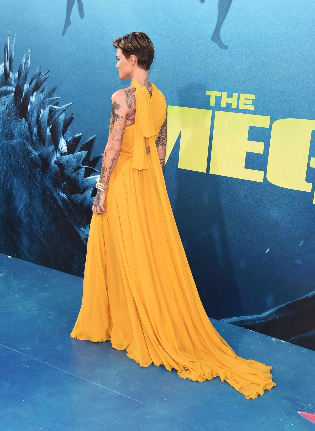 Ruby Rose at The Meg Premiere in Hollywood 2018/08/06