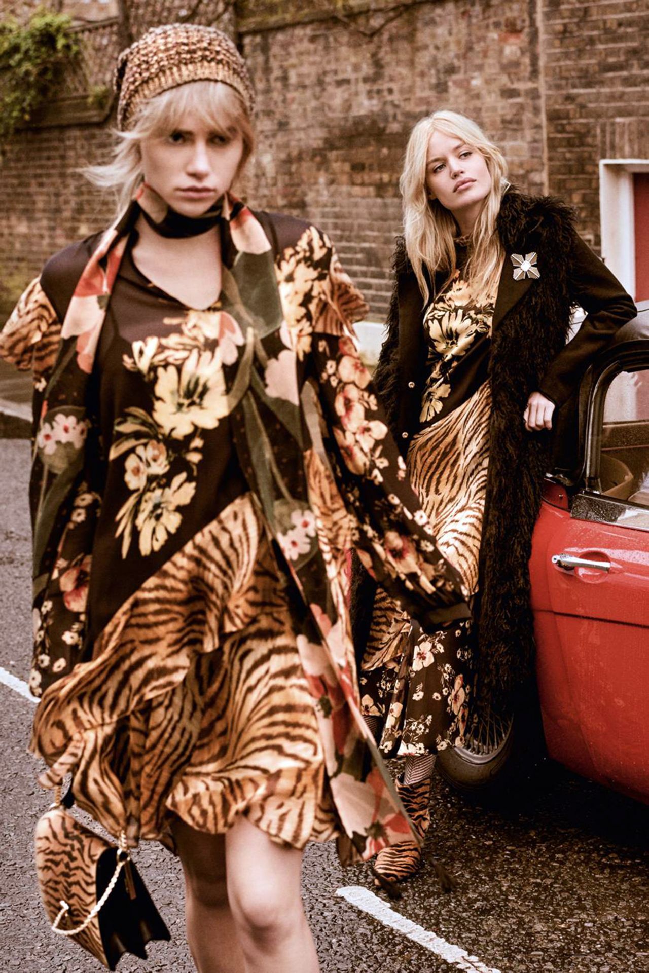 Suki Waterhouse and Georgia May Jagger for Twinset's Fall/Winter 2018 Campaign